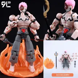 Exquisite 3D Printed Mahoraga & Gojo Satoru Figurine Set - Poseable Collectible Anime Art Toys (Sukuna Deluxe)