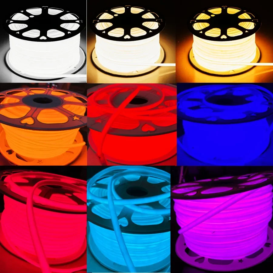 COB LED Strip Light 288leds/M 220V EU Plug RA90 Warm White 3000K 4500K 6500K Flexible LED Tape For Bedroom Kitchen Waterpr IP65