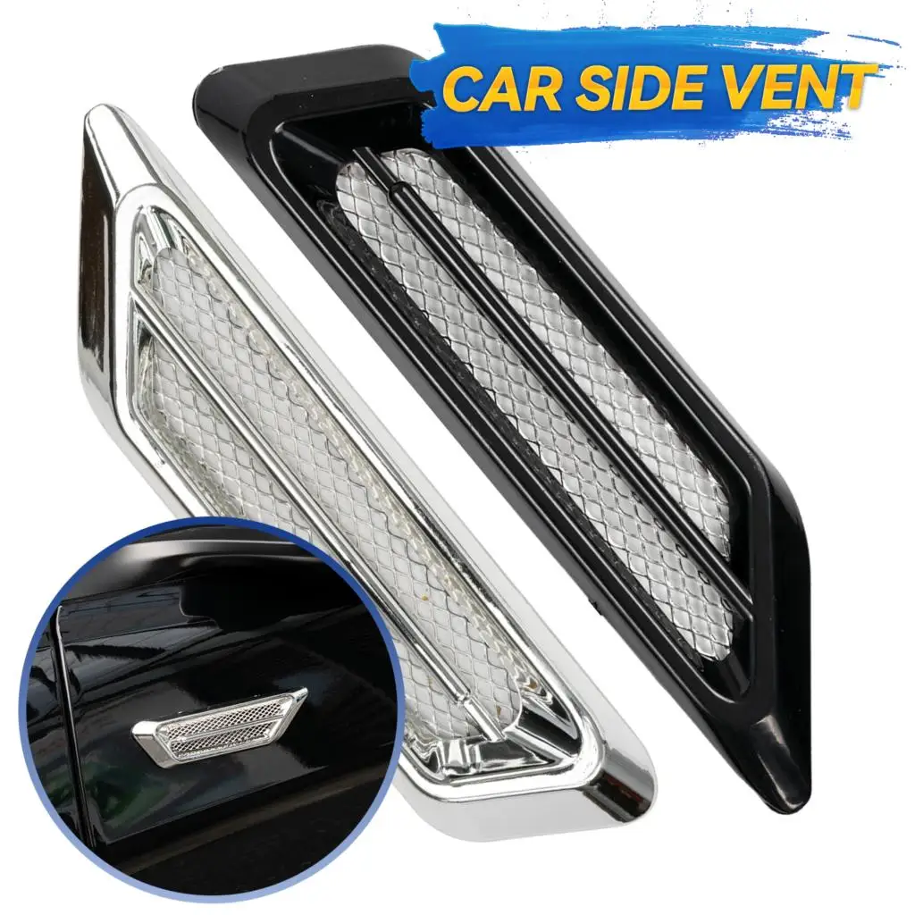 ihreesy 10 Pieces Car Ventilation Grille Decoration, 20CM Chrome Car Air  Conditioner Air Outlet Decoration Strips Grille Decoration Car Interior  Decor