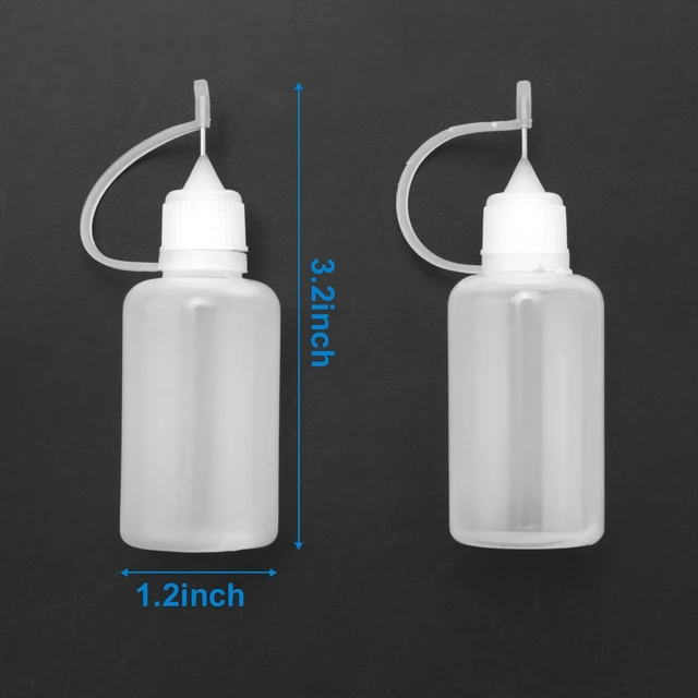 20 Db Precíziós Tipp Applikátor Palack, Üres Ragasztó Palack Kis Ragasztási Projektekhez, Papír Quilling Barkács Kézműves, Akrili - Image 2