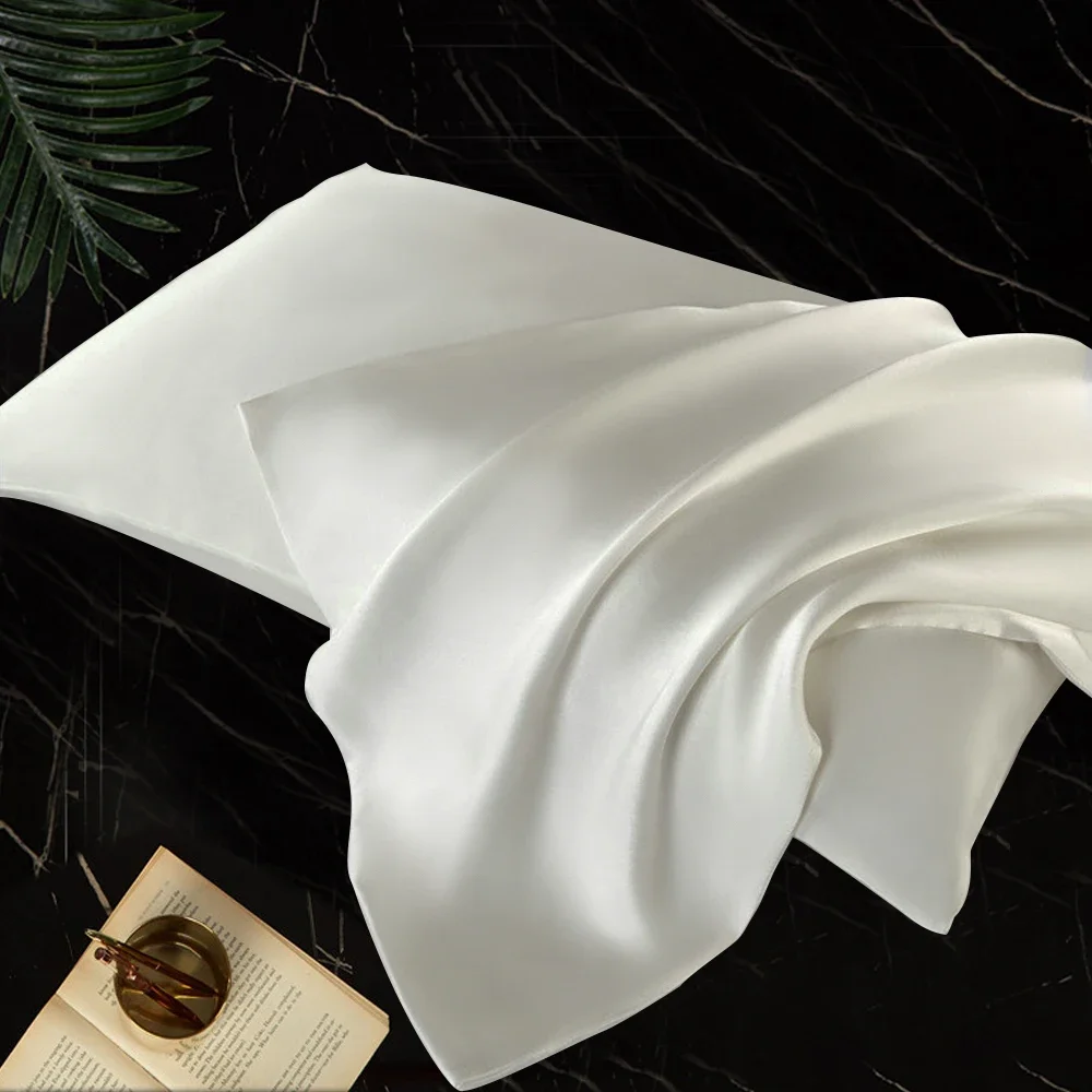 Luxurious Double-Sided Pure Silk Pillowcase with Hidden Zipper – Premium Mulberry Silk for Healthy Skin and Restful Sleep