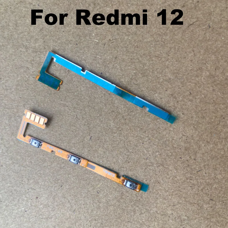 Nappe Bouton ON/OFF Pour Xiaomi Redmi Note 12 Pro 5G / Pro+ 5G - Orange - Neuf