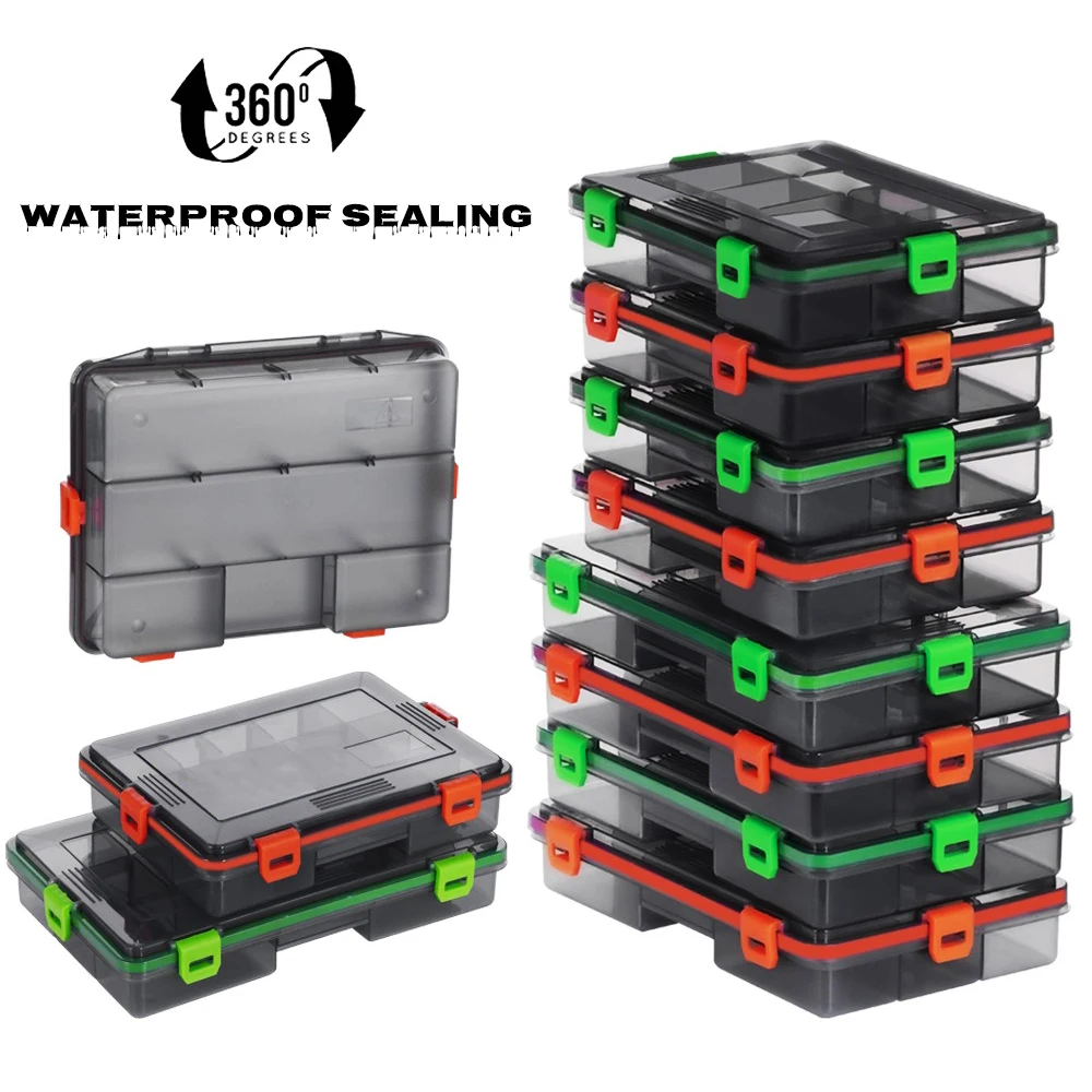 Fishing tackle box large capacity storage organizer artificial bait carpfishing accessories angling tools equipment