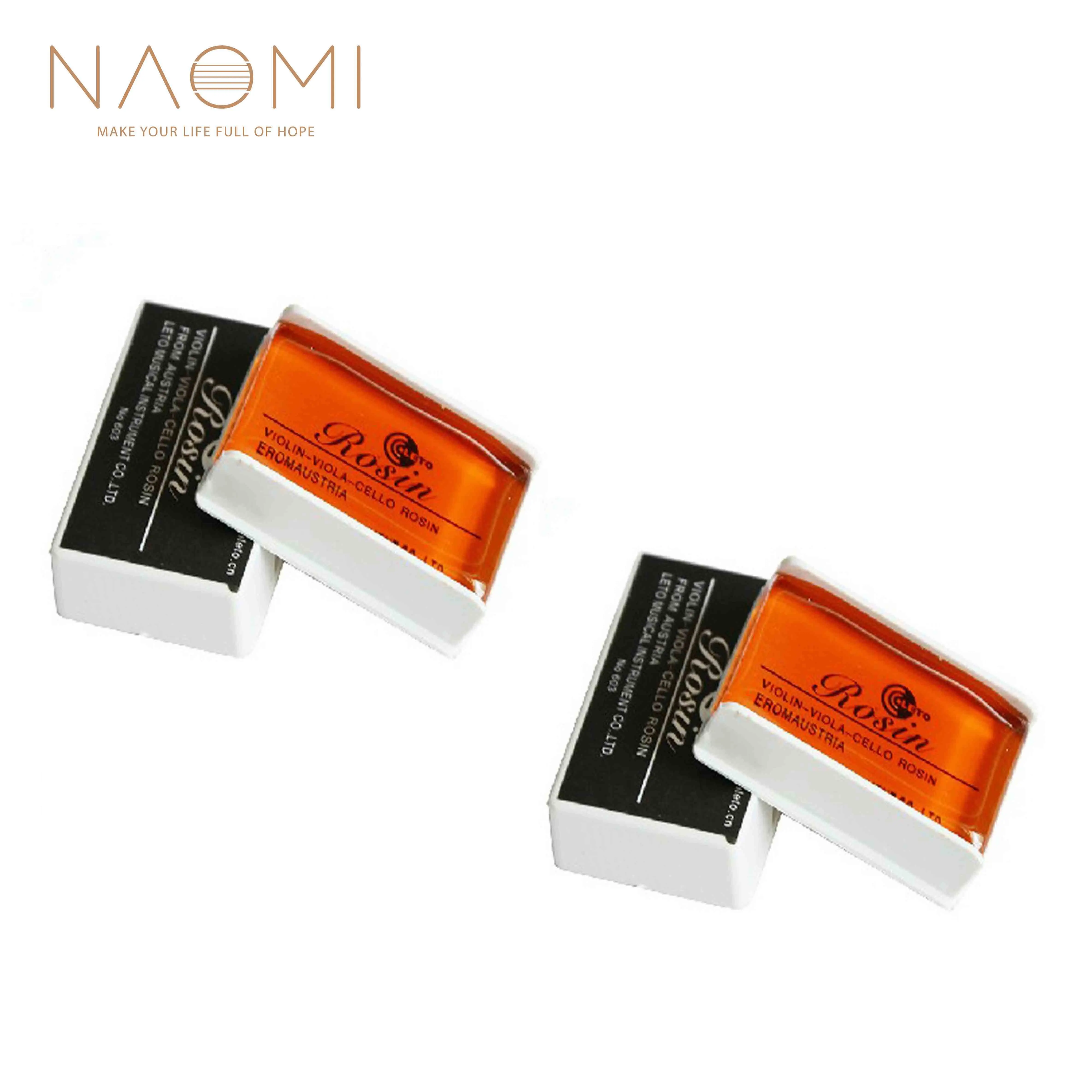 

NAOMI 2Pcs Bow Rosin Colophony Greek Pitch Friction-increasing Resin For Violin Viola Cello Bows Durable Violin Accessories