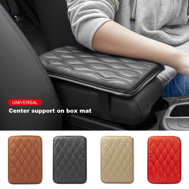 Leather Car Armrest Box Pad Waterproof Car Center Console Cover Pad Leather Auto  Armrest Cover Universal Arm Rest Cushion Pads - China Car Armrest  Protective Cover, Armrest Protective Cover