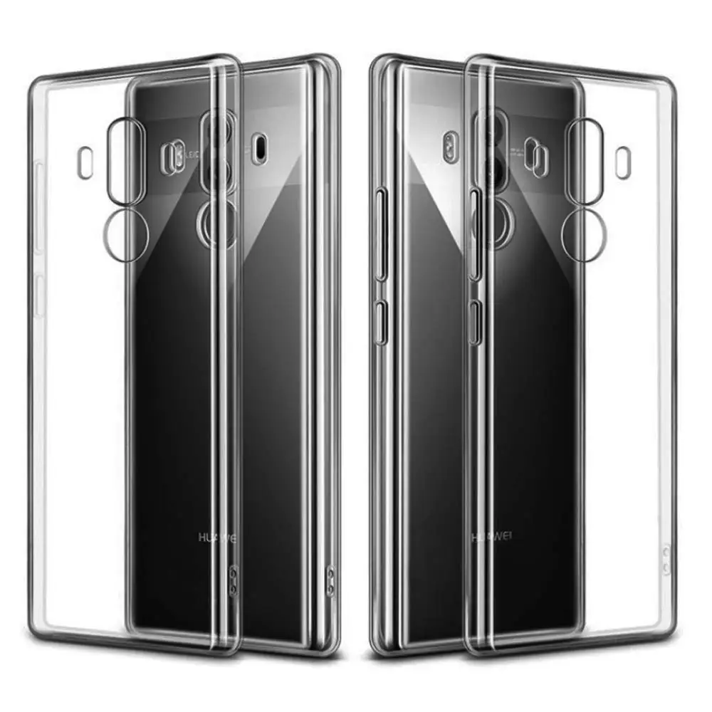 화웨이 메이트 10 프로 Mate10Pro 10Pro 소프트 TPU 투명 투명 실리콘 충격 방지 뒷면 커버 하우징 용 초박형 전화 케이스