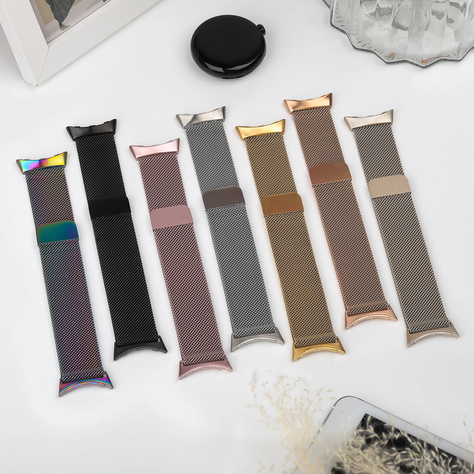 Elegant Magnetic Milanese Metal Mesh Band