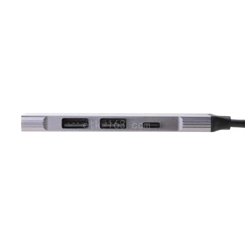 키보드 휴대폰 태블릿용 4 in 1 USB TypeC 허브 USB 어댑터 알루미늄 합금