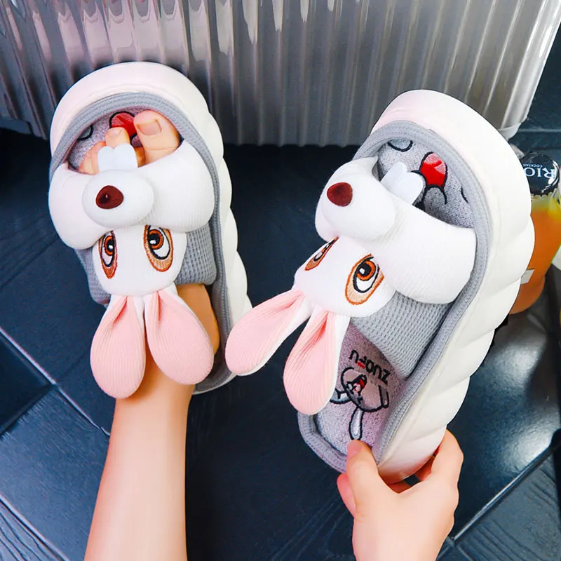 best indoor shoes for plantar fasciitis Mo Dou 2022 Spring New Anti-bacterium Anti-sthking Graphene Material Women Slippers Cute Cartoon Indoor Outdoor Men Slippers ladies indoor outdoor slippers Indoor Slippers