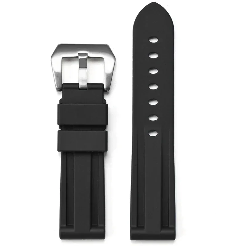Waterproof Silicone Rubber Strap for Men - Sporty Diving Watch Band Accessories