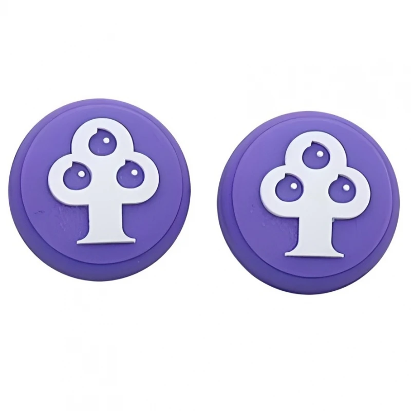 Impugnature Compatibili Per Nintendo Switch / Lite Joystick Tree Silicone Viola # Nintendo Switch (Hac-001, Hac-001(-01)) # Nintendo Switch Lite (Hdh-