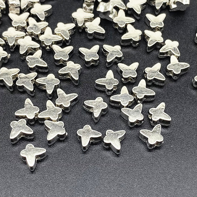 about 6mm Star Love Heart Gold Silver Color Loose Spacer CCB Acrylic Beads Jewelry Making Findings Charm Beads #ZZ04