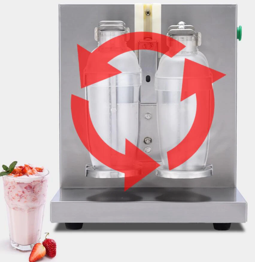 Moonshan Automatic Milk Tea Shaker Machine 360° for Bubble Tea Boba Tea  Electric Milk Tea Shaking Machine Juice Coffee Milk Wine Cocktail Double  Cup