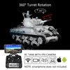 Henglong Upgraded Ver 1/16 Snow 7.0 M4A3 Sherman RC Tank 3898 Metal Tracks Barrel Recoil Battle against BBs Airsoft TH17693-SMT7 3