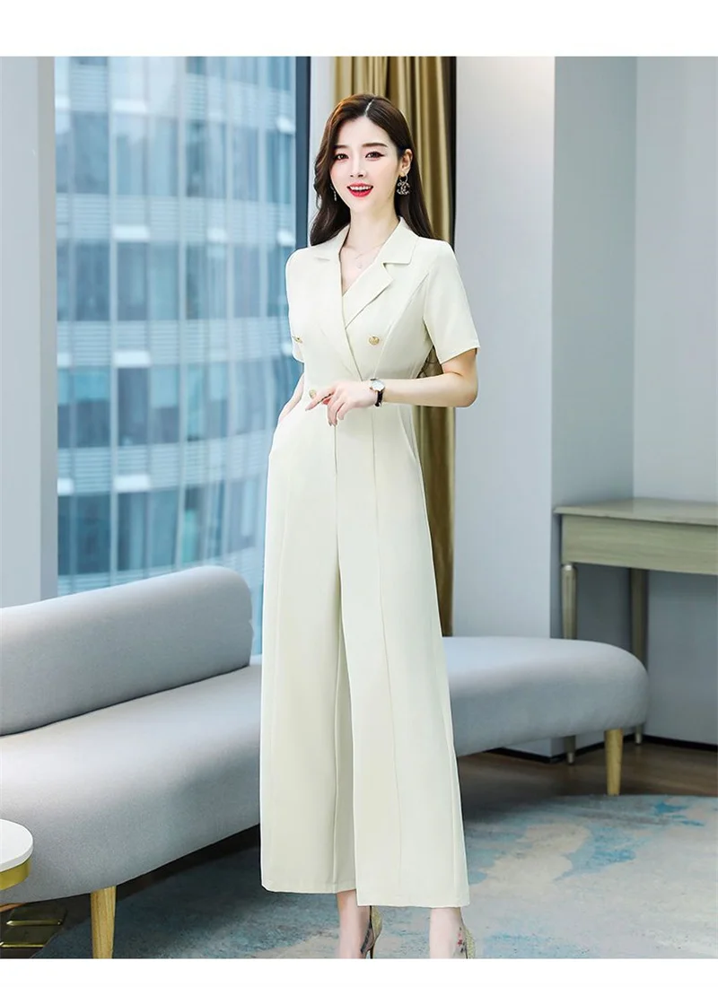 Cultivate One Moral characterSuit Jumpsuit Summer Women's 2023 New Style Goddess Style High Waist Slim Fit Sagging Wide Leg Pant
