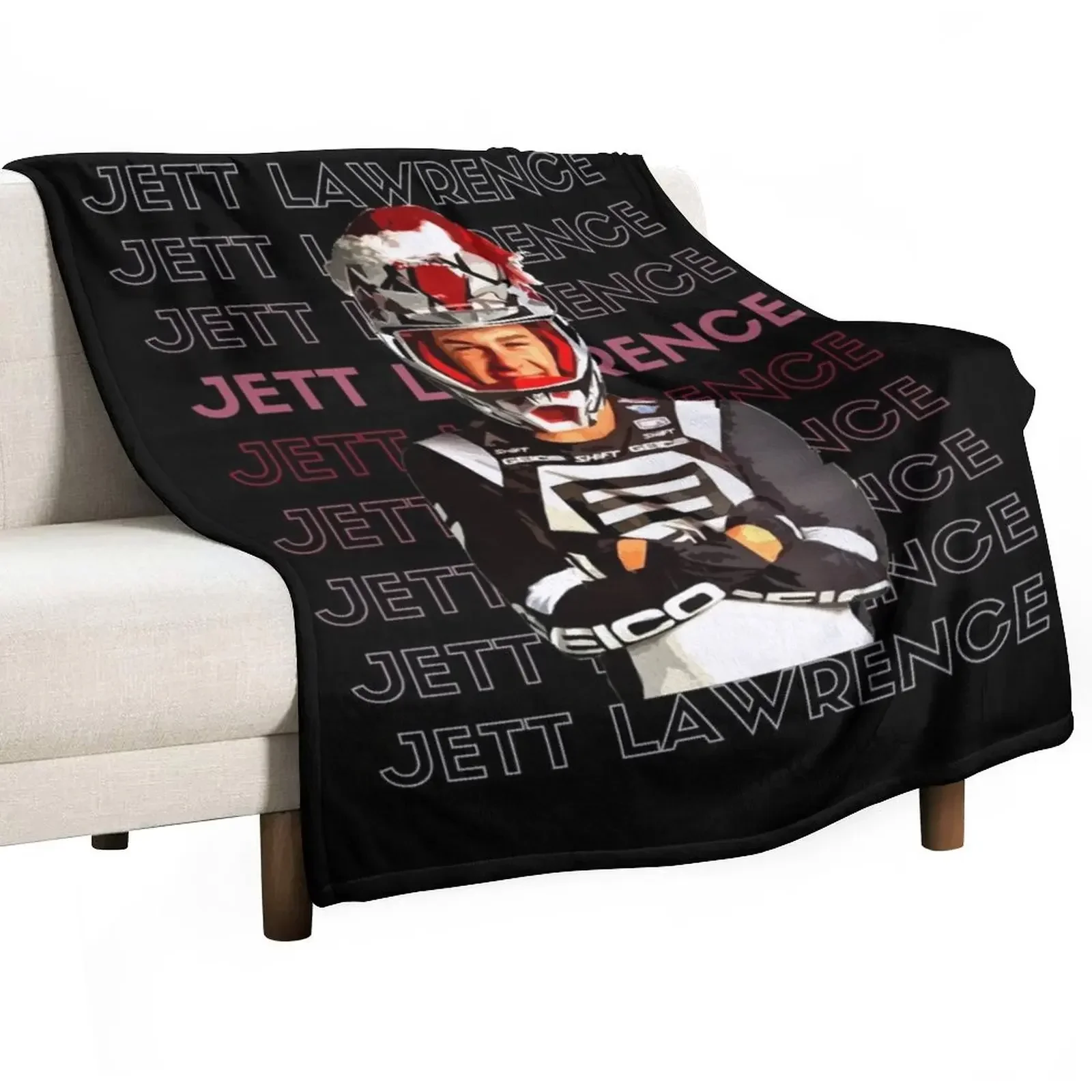 

Jett Lawrence Jettson 83 Classic Tshirt Throw Blanket Hairys Soft Big Thins blankets ands Blankets