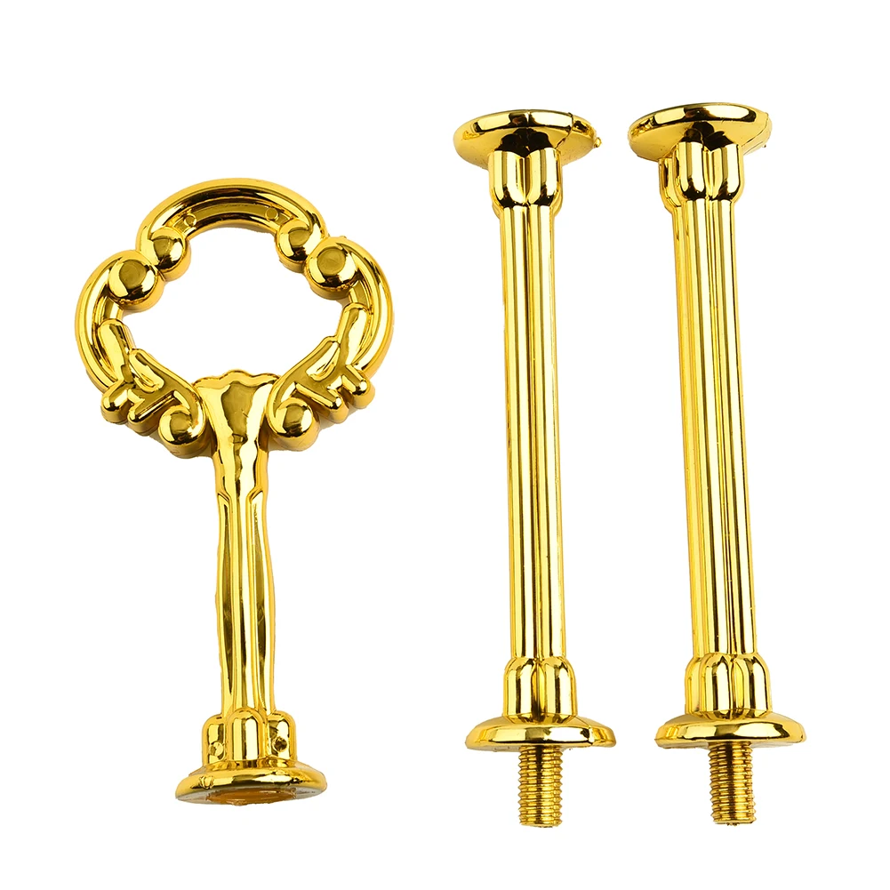 3 Tier Glass Stand Tray Hardware Cake Plate Stand Fitting Hardware Holder Wedding Party Serving Tray Tableware No Plate