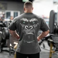 T-shirt décontracté SILVERBACK pour la gym et le fitness, en coton surdimensionné pour homme, vêtements de sport de luxe pour l'été, t-shirts amples à manches courtes 3
