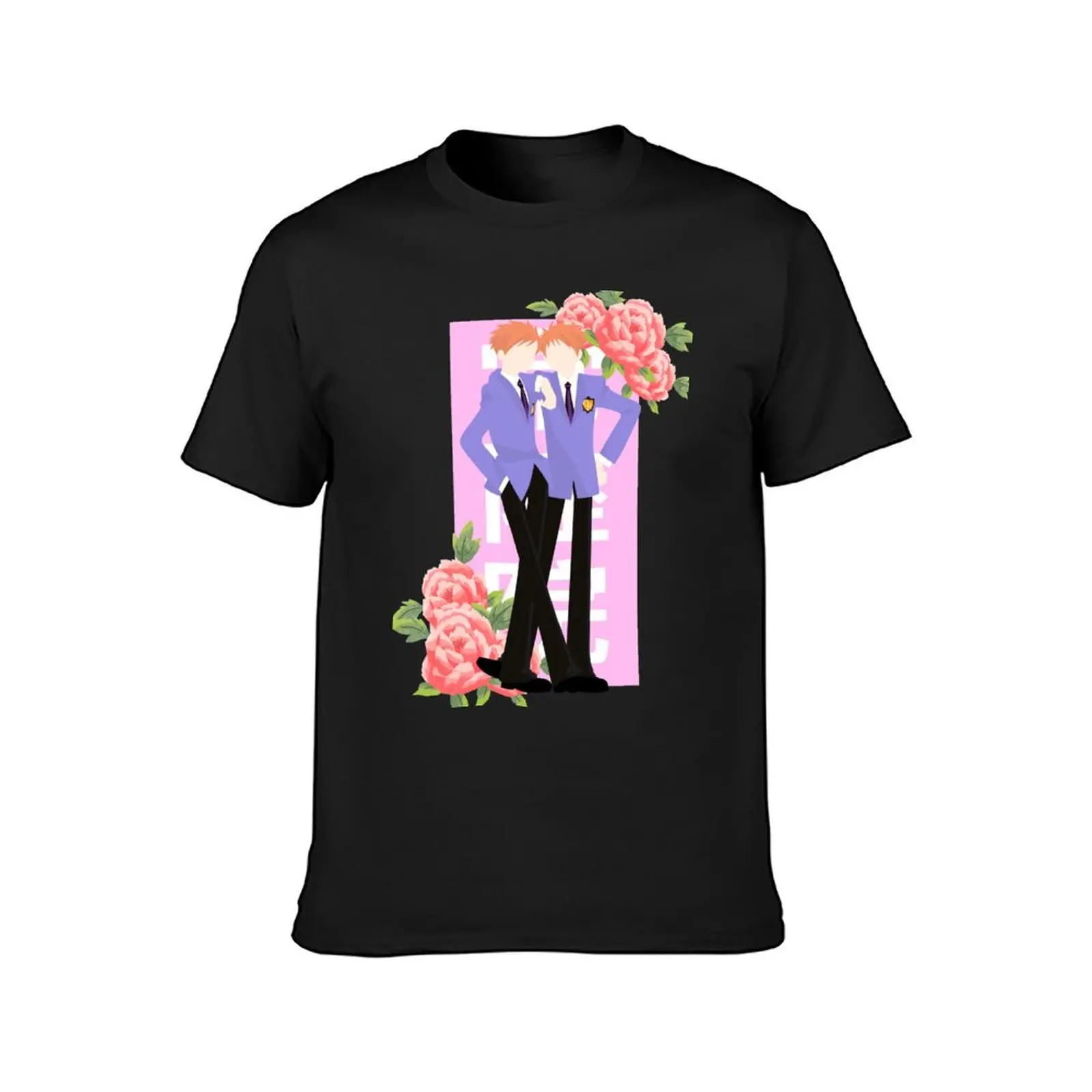 Фото Kaoru and Hikaru Hitachiin twins - Ouran hshc футболка с цветочным принтом забавные графические заготовки Дизайнерская мужская футболка №2