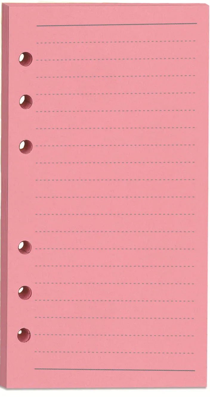 100 Sheet  A5 A6 Loose-leaf Colorful Replacement 100G Daolin Paper Refill Inner Page Line Inner Page Inside Paper Stationery - 3