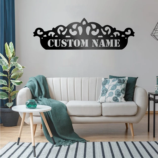Tiara Custom Name Metal Plaque 1