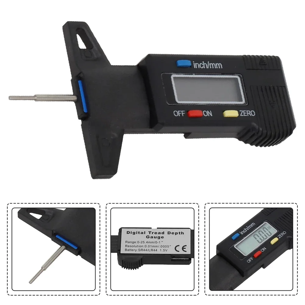 

Car Digital Gauge Tyre Depth Gauge Tread 0-25mm Tread Gauge Depth Vernier Calip Car Truck Digital Tester Brake Shoe Pad