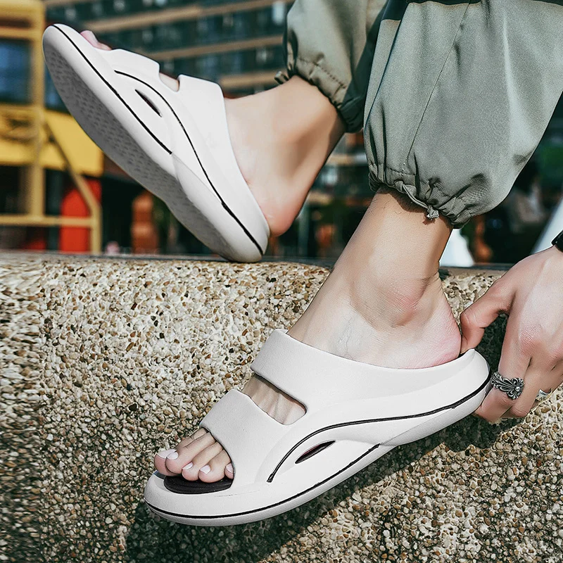 Slip Slippers for Men Non-Slip Soft Foam Sliders With Thick Sole Slip Comfy Slipper for Indoor Outdoor_voghion.com