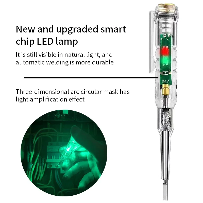 Intelligent Voltage Tester Pen Non-contact Induction Digital Power Detector Pencil Electric Screwdriver Probe Circuit Indicator 6