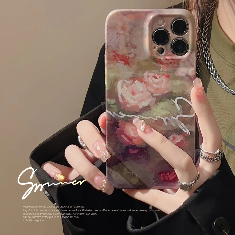 Vintage Oil Painting Scenery Art Cover Case For Apple iPhone 13 Pro Max  Mini SE 7 8 12 11 Xr Xs