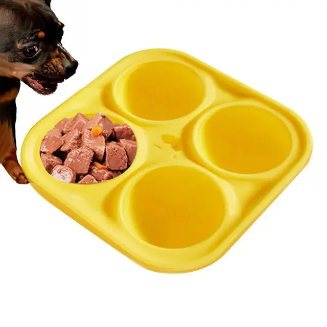 Food Dispenser Dog Feeder Pupsicle Treat Mold Food Dispenser Reusable Treat  Tray Pupsicle Treat Mold Silicone Molds For - AliExpress