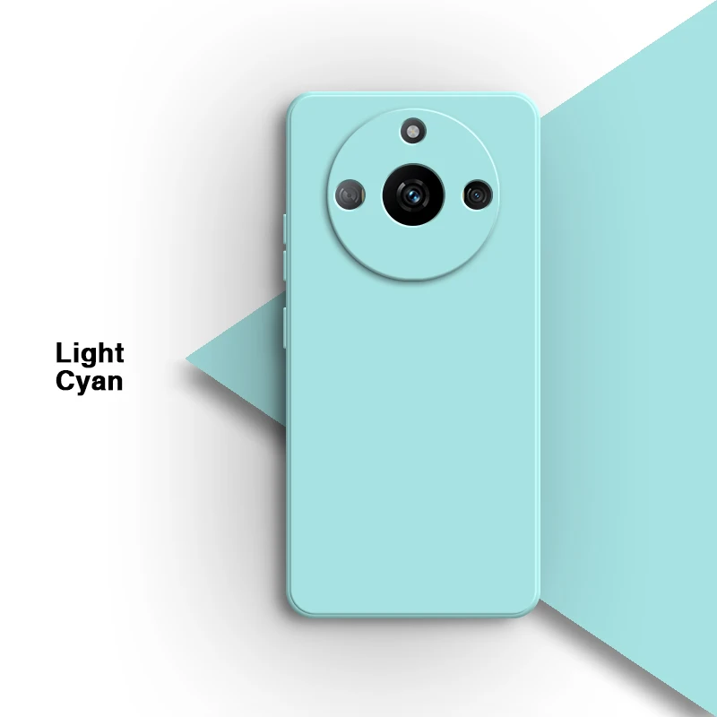 Original Simple Lens Protection Liquid Silicone Phone Case – Soft Back Cover Shell