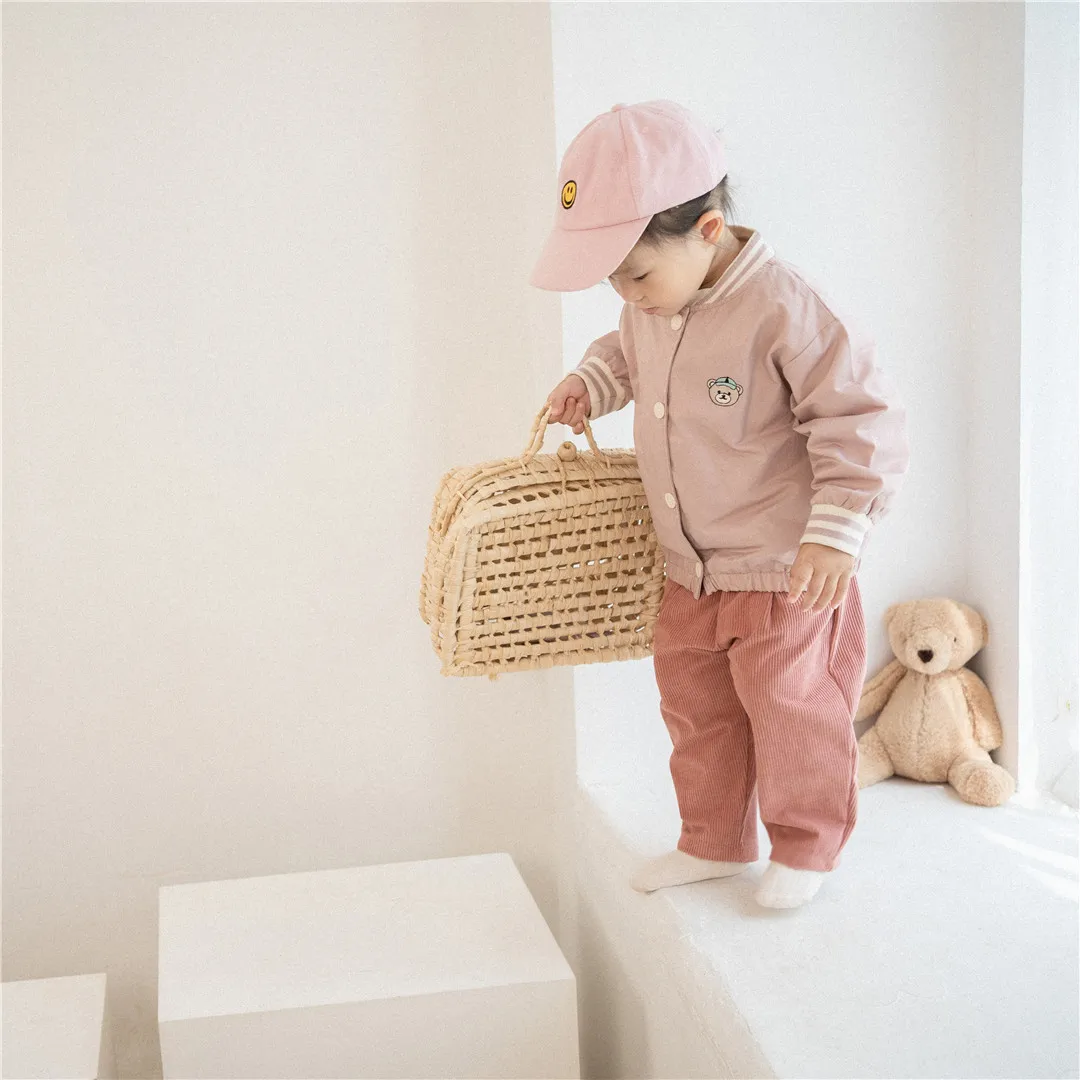 

Детская одежда, весенние куртки, детская бейсбольная форма, корейская детская одежда на весну и осень, с вышивкой