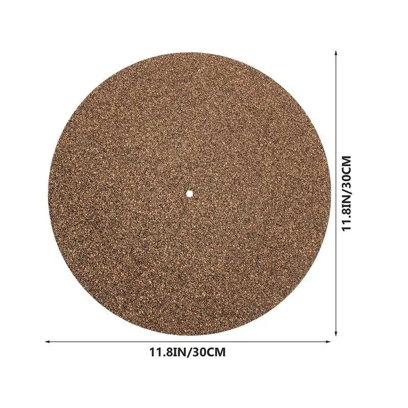 Vinyl Record Player Mat Cork LP Slip Mat Anti-Static for 12 inch LP Vinyl Record Player