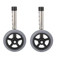 2pcs Walker Wheels Universal Walker Wheels Replacement 6 Adjustable Height Rollator Wheels Accessories for Seniors Walker Wheels 1