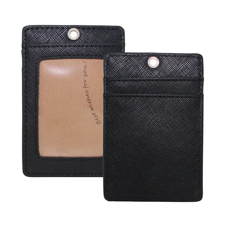 Porte-cartes En Cuir PU - étui Porte-badge Identité, Taille 11x7x0,2cm, Neuf Avec étiquettes