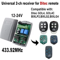 DITEC GOL4/GOL4C BIXLP2/BIXLS2/BIXLG4 Garage Receiver 433mhz Fixed Code & Rolling Code Remote Control Receiver Module 1
