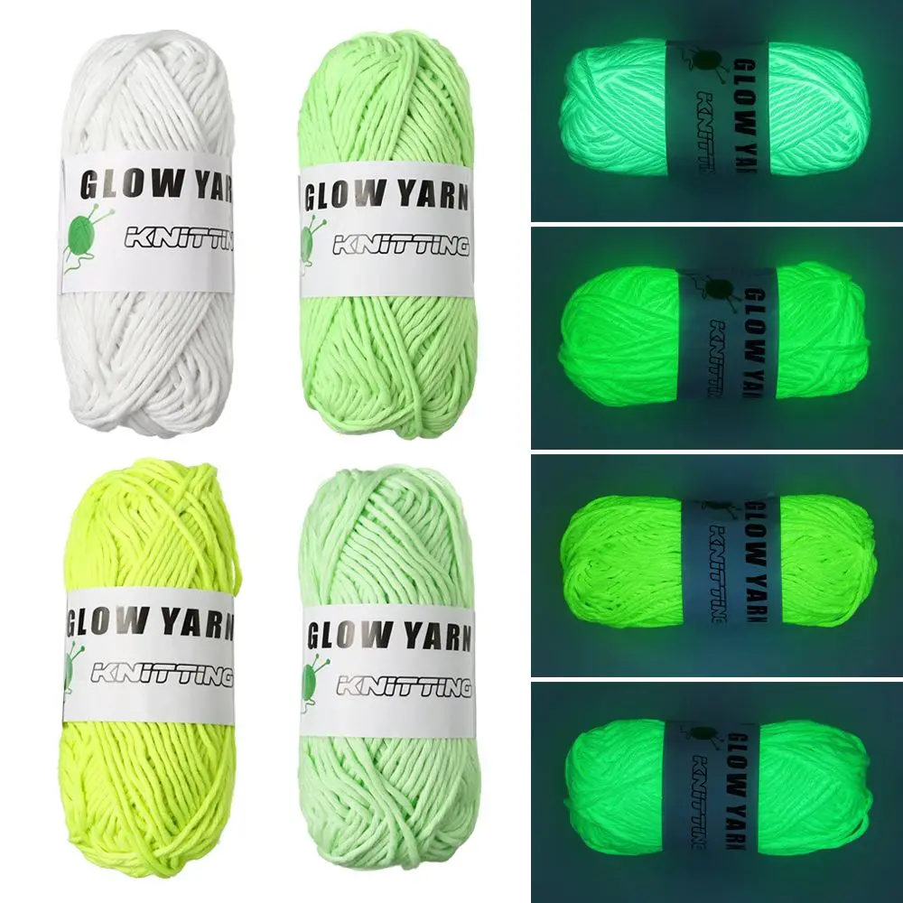 Luminous Wool DIY Hand Knitted Luminous Yarn DIY Weave Glow in The
