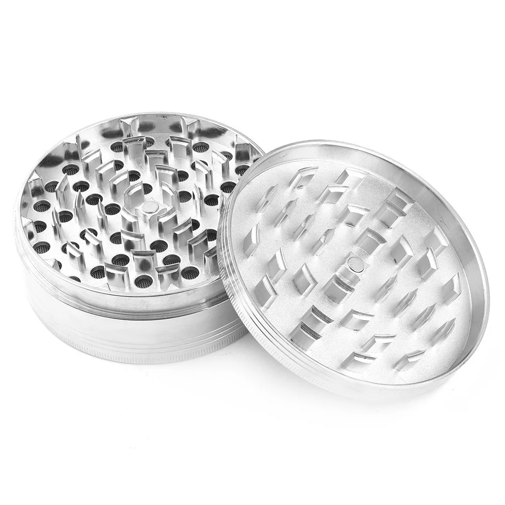 XXL 100MM Large Metal Herb Grinder Herb Tobacco Zinc Alloy For Smoking Accessories Miller Black Silver Multi Heavy Spice Gift 2