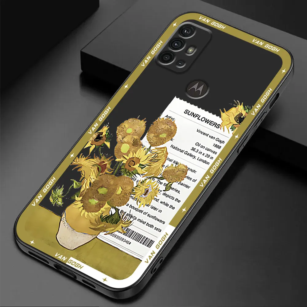 Van Gogh Sunflowers & Starry Night Art Phone Case Cover