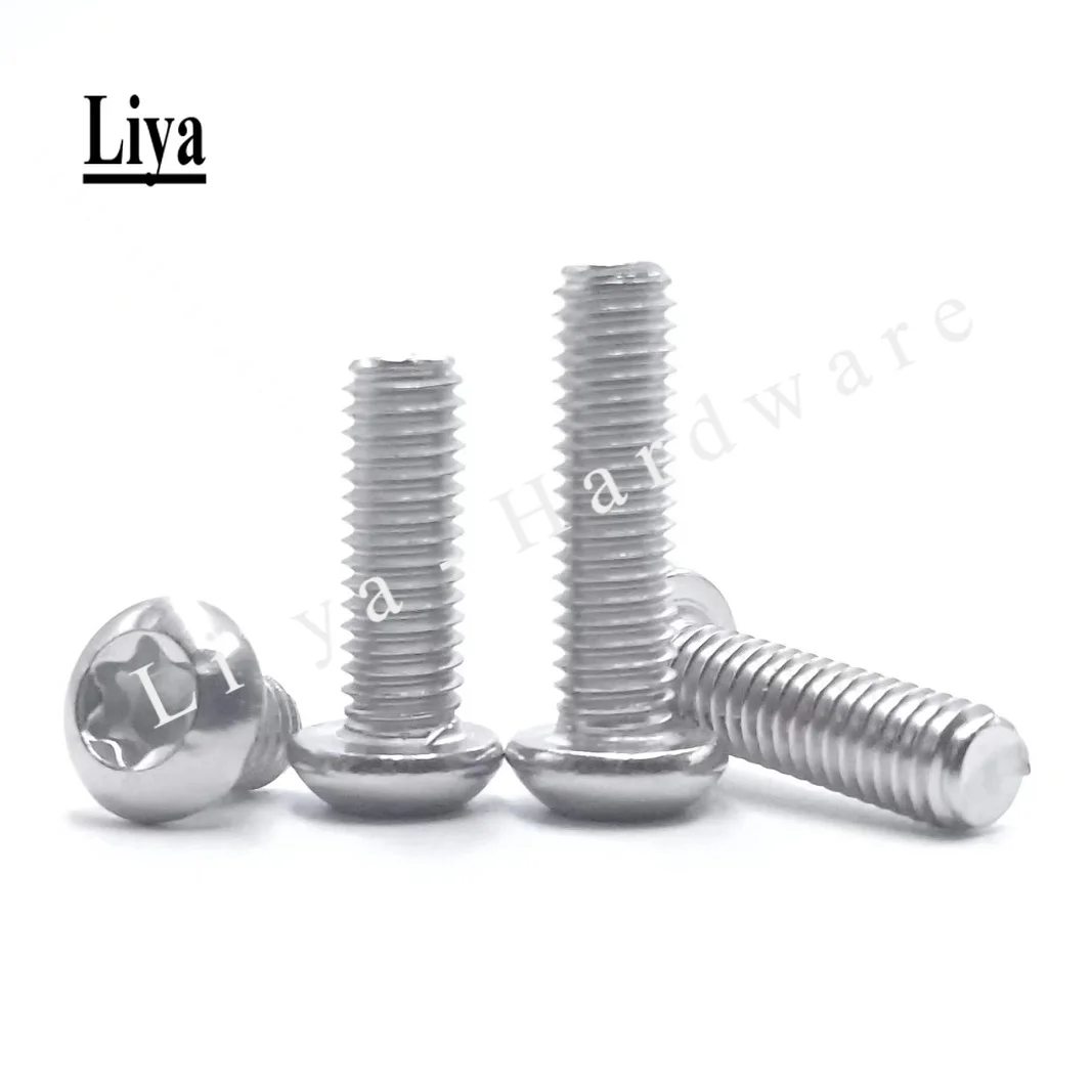 5-50pcs torx screw M2 M2.5 M3 M4 M5 M6 M8 A2 Stainless Steel Torx Button Head Tamper Proof Security Screw