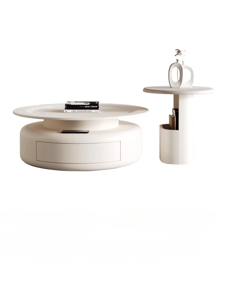 

Cream Wind Size Coffee Table Living Room French Entry Lux Coffee Table Side Table