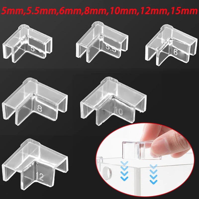 Clips Tapa Acuario - Pack 24 Unidades - Transparentes - Para 5mm