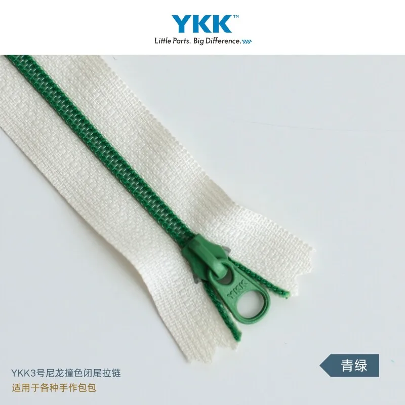30 Stück YKK3 Kontrastierender Nylon-Reißverschluss mit geschlossenem Ende, Stoff, DIY-Zubehör, handgefertigte Tasche, 24 Farben, 12, 15, 20 cm – Detail 21