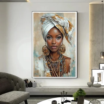 African Woman Canvas Art 4