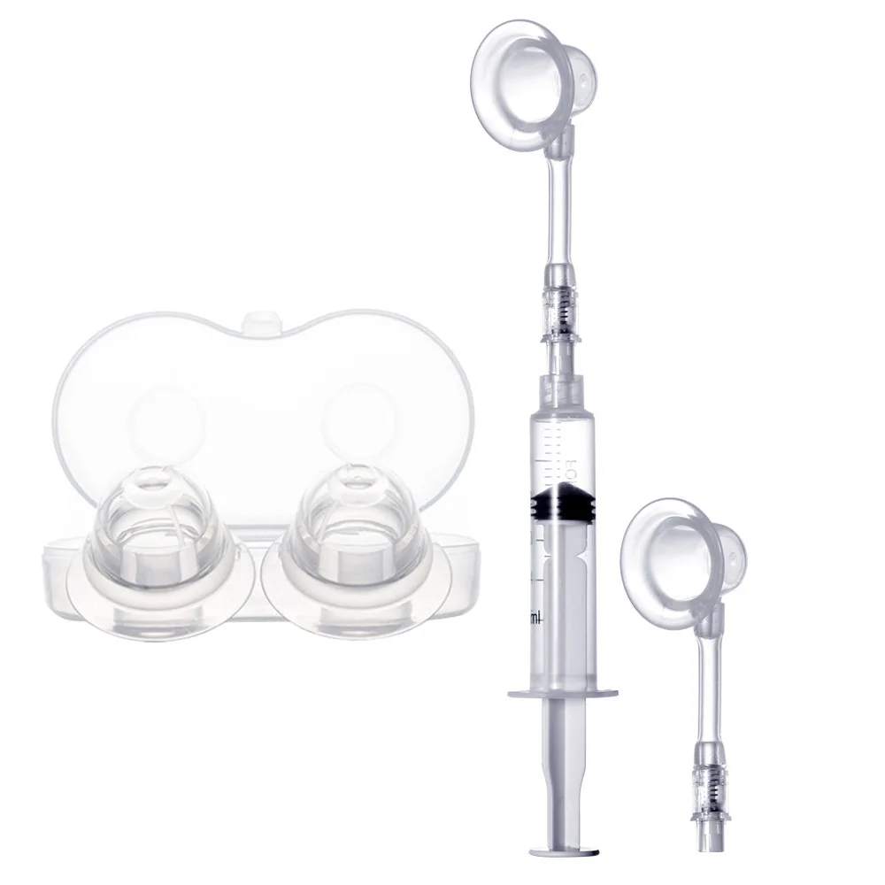 Nipple Sucking Corrector Nipple Aspirator Puller Shaper Feeding Flat Inverted Nipples Treatment 1 Set