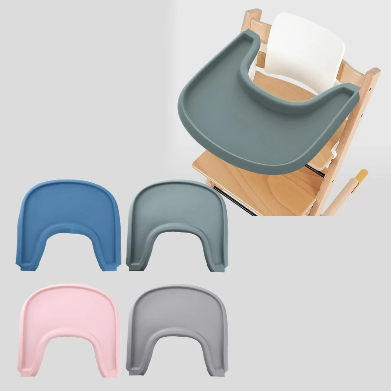 Silicone High Chair Tray Mat Serving Cushion for Stokke Dinning Chairs Keep Mealtime Organized X90C