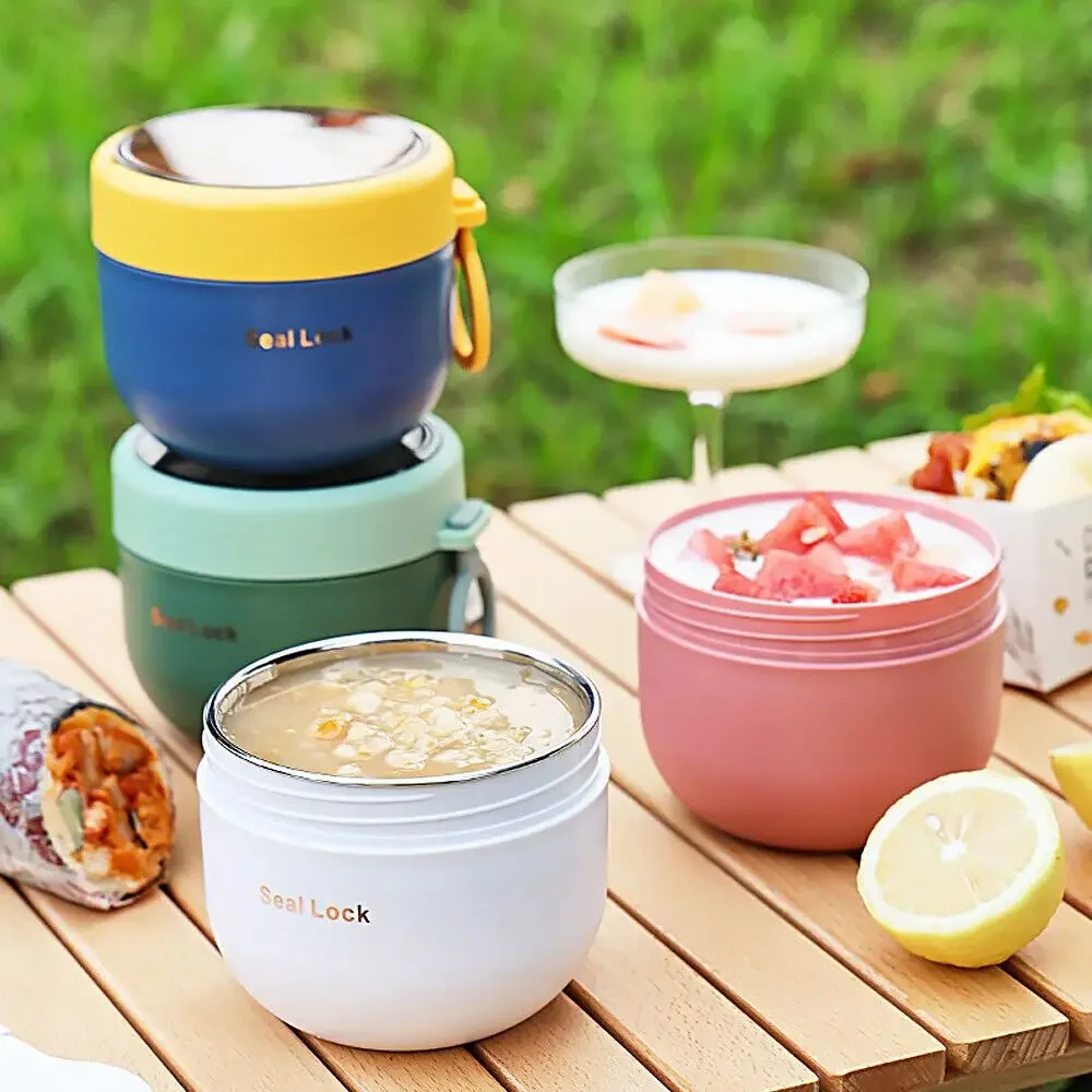 

Lunch Steel Cup Vacuum Container Soup Thermos Thermos Box Spoon Cup Stainless Box Lunch With Jar Food Food Food Insulated