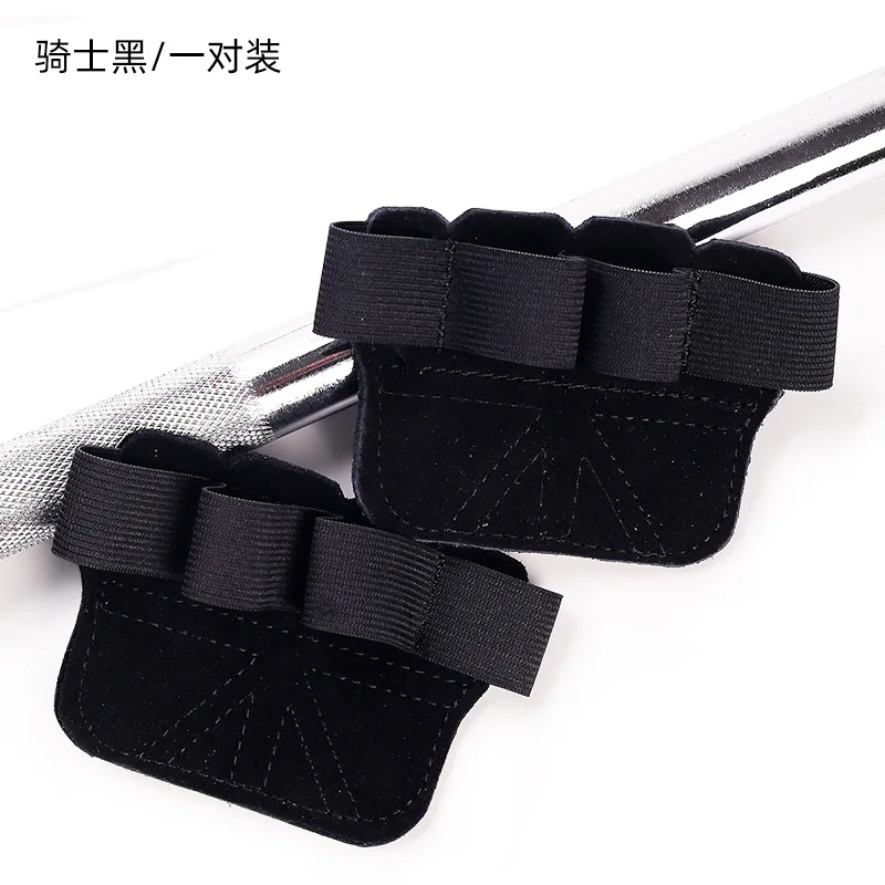 Weight Lifting Gloves Cowhide Gym Gloves Grips Anti-Skid Weight Power Belt Lifting Pads Deadlift Belt Workout Crossfit