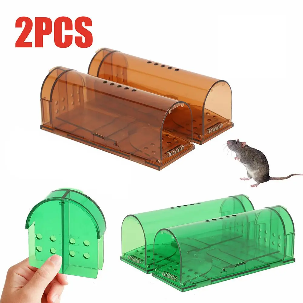 Dropship 2Pcs Humane Live Mouse Trap Reusable Rat Rodent Trap