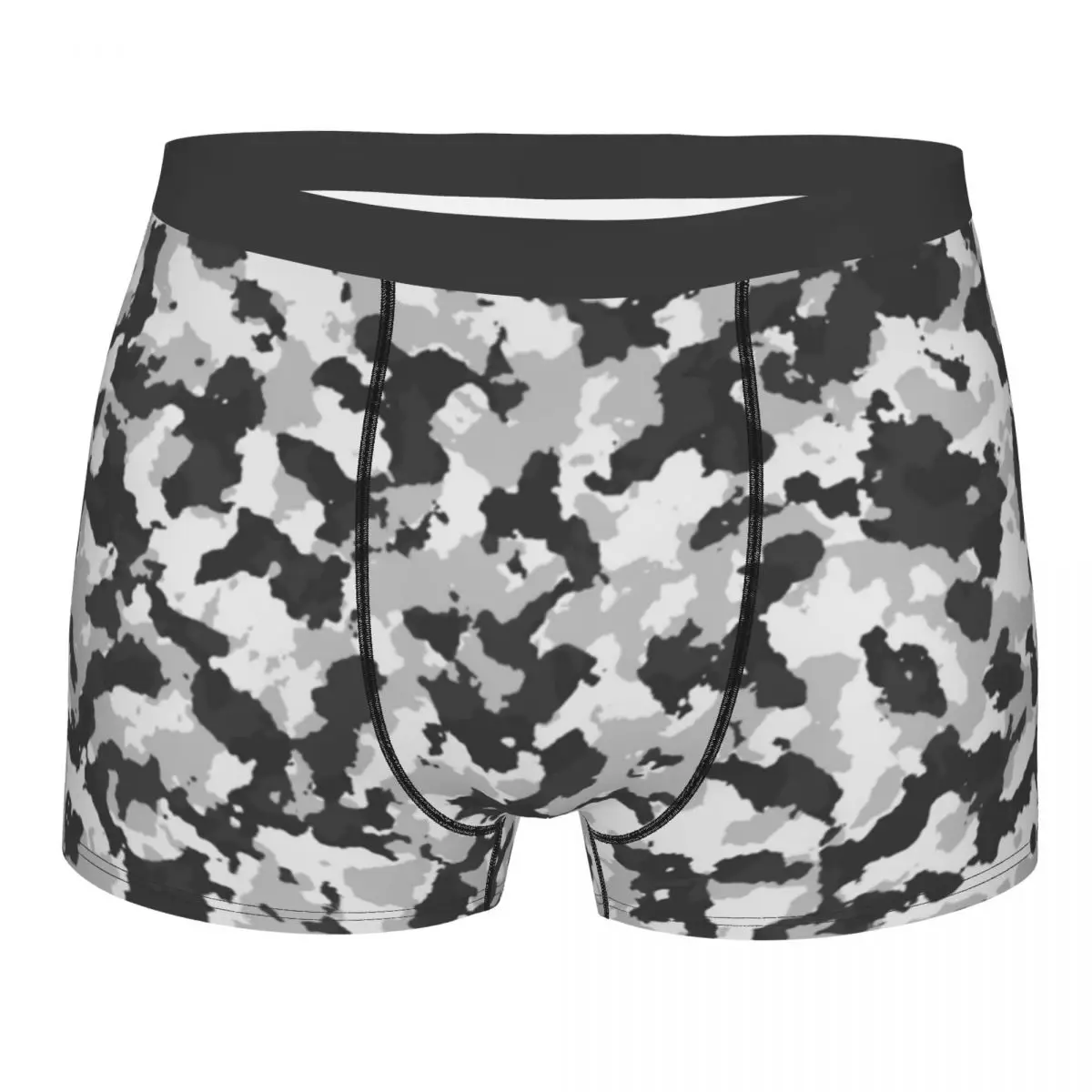 

Men Boxer Briefs Shorts Panties Winter Camouflage Camo Soft Underwear Popular Male Funny Plus Size Underpants